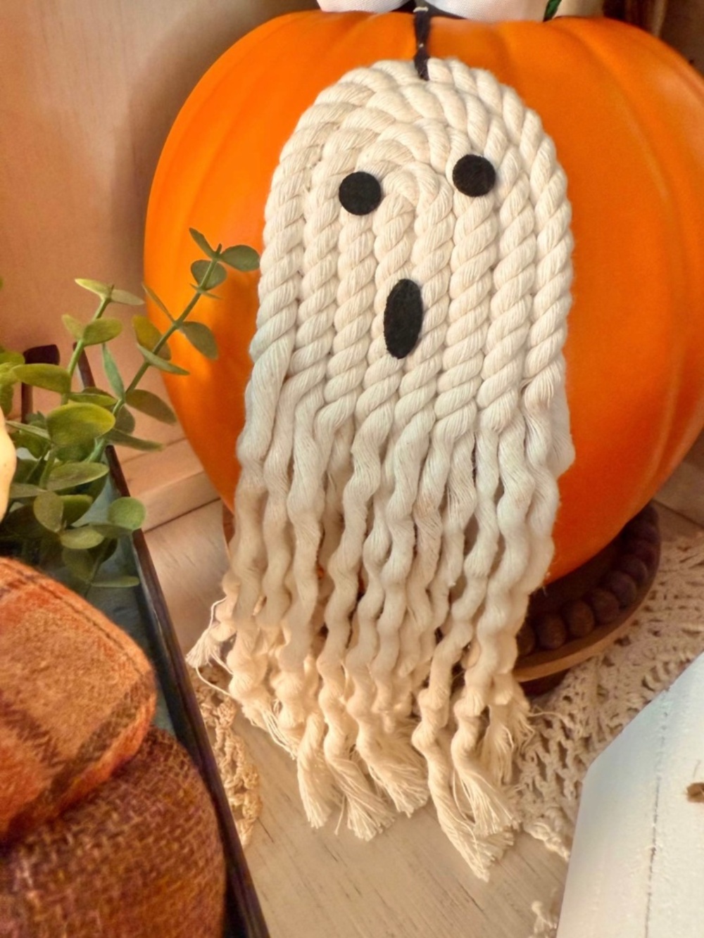 Mini Macrame Rope Ghost